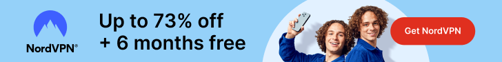 NordVPN Up to 73% off + 6 months free